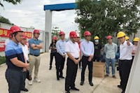 省住建廳席讓平調(diào)研員一行人員到排水第三分公司白藤?gòu)S進(jìn)行調(diào)研